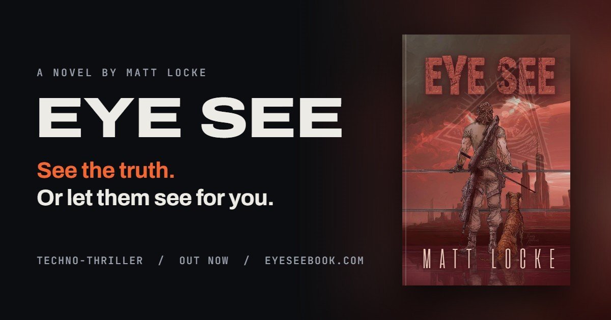 Eye See by Matt Locke — author website built by Stucci Marketing